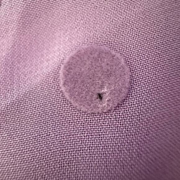 Torrid Chiffon Clip Dot Puff Sleeve Top Womens Plus 3X Purple Career Preppy - Picture 12 of 13